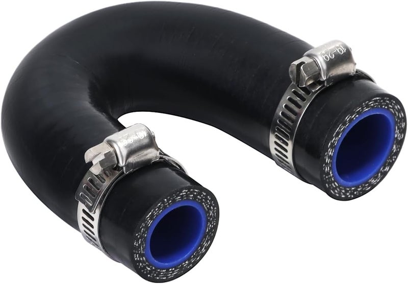 KDP 3-ply Reinforced Silicone Engine Heater Core Bypass Kit with 2 Stainless Steel Clamps universal Fit for Most Common Heater Hoses - Image 1